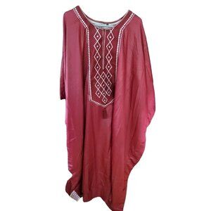 vintage h&d magenta indowestern embroidered design caftan. XL